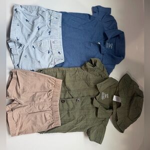 Baby boy outfit Bundle 12M ( 2 sets+hat) summer matching sets